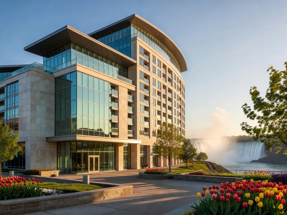 Exterior architecture of Fallsview Casino Resort in Niagara Falls